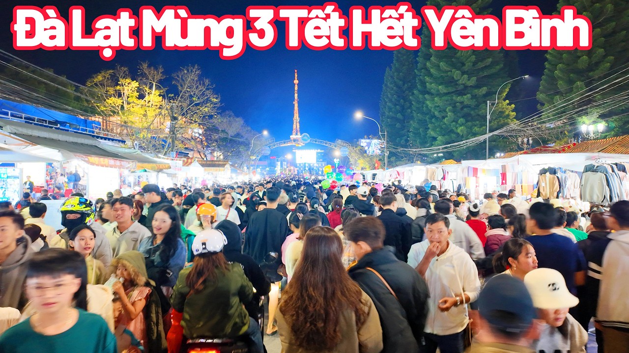 Đà Lạt Mùng 3 Tết Hết Yên Bình, Xe Cộ Đông Đúc
