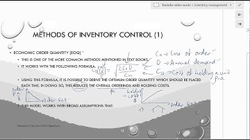 Inventory control