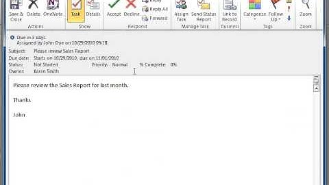 Outlook 2010 Decline a Task Request