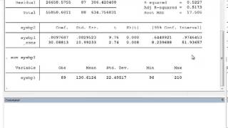 Predict mean from linear regression