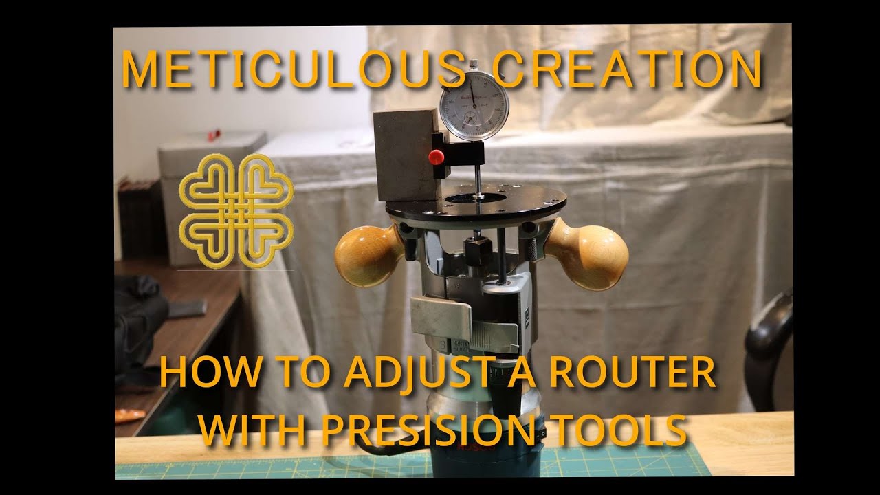 Quickmecktools Adjustable Router adjusting routers with presision tools - YouTube