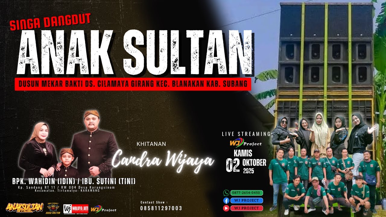 LIVE ANAK SULTAN || SINGA DANGDUT ANAK SULTAN || SHOW KARAWANG 02 OKTOBER 2025