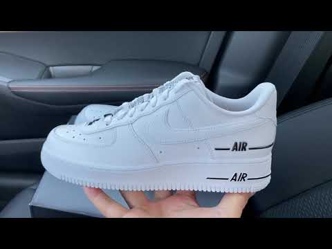 Nike Air Force 1 07 LV8 3 Added Air White And Black shoes 