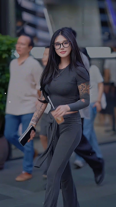TOP CHINESE BEAUTIFUL GIRL STREET FASHION STYLE OUTFIT TRENDY 🔥🥀#remix