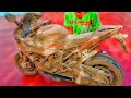 Restoration an abandoned DUCATI  racing motorbike ( Children's electric car) | Rebuild and restore