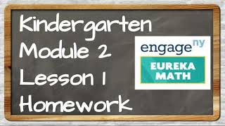 Eureka Math Kinder Module 2 Lesson 1 Homework