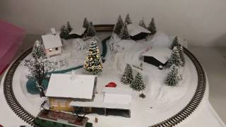 Marklin 8811 on Noch 88060 Winterzauber Christmas Layout