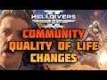 QOL CHANGES THE COMMUNITY WANTS IN HELLDIVERS 2