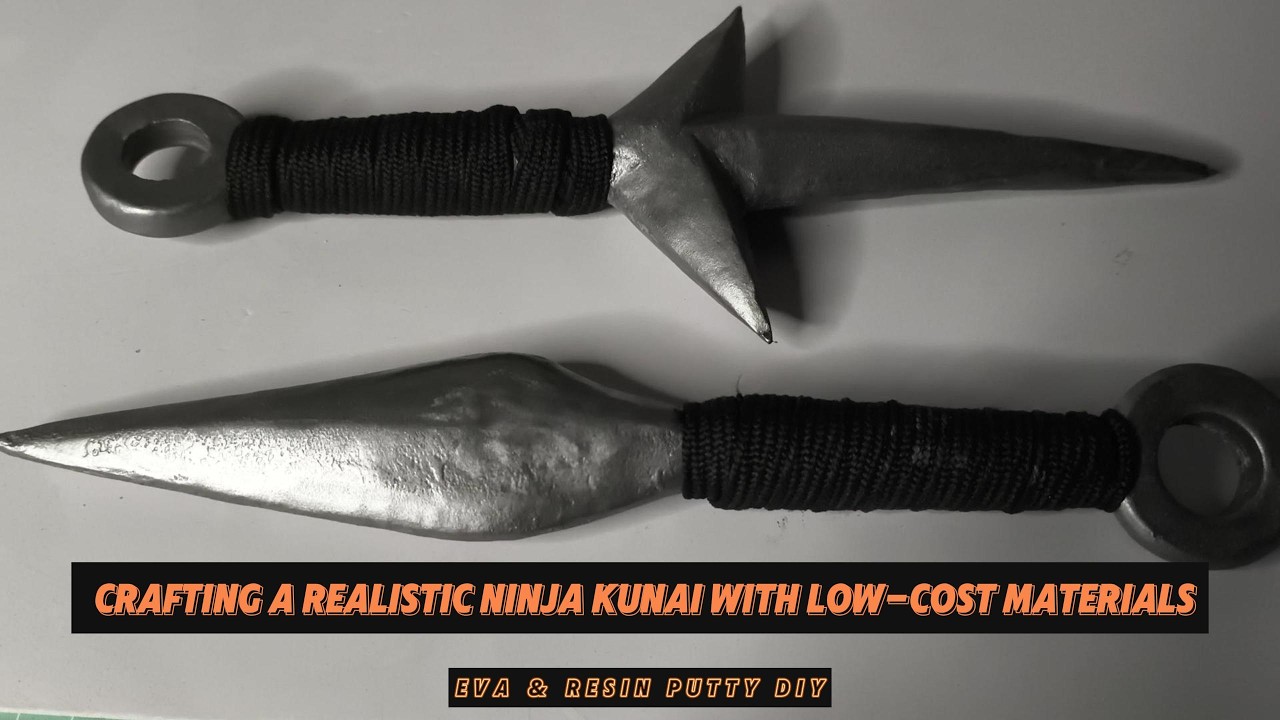 Crafting a Realistic Ninja Kunai with Low-Cost Materials | EVA & Resin Putty DIY