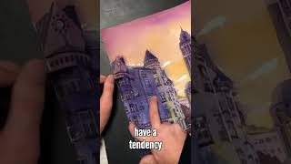 The Technique Behind Professional Watercolor Depth #arttutorial #watercolor