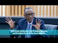 Joint press conference with president kagame and president pavel of the czech republic