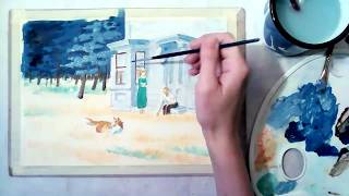 'Cape Cod evening' by Edward Hopper [lesson recording] painting with acrylics