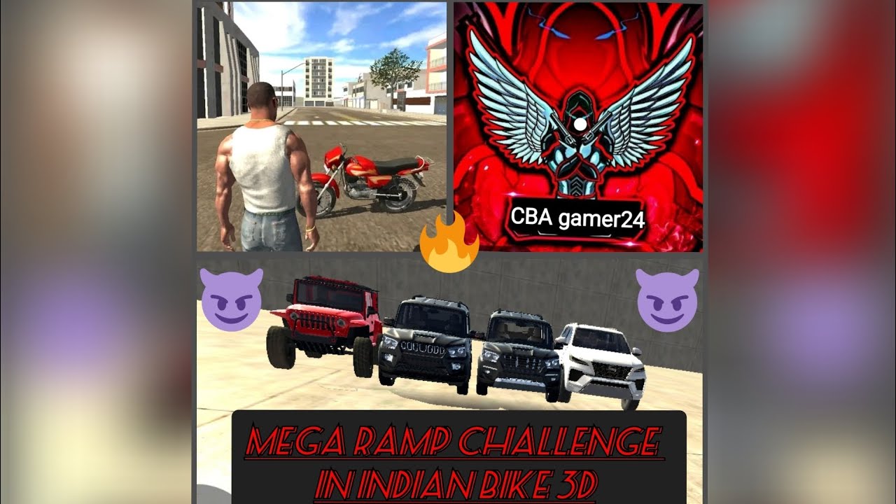 Mega Ramp Challenge in indian bike 3d🔥🔥🔥🔥🔥🔥 - YouTube