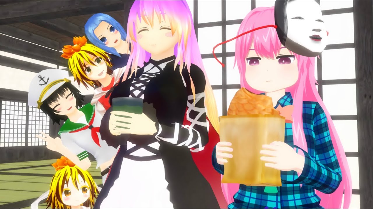 【東方MMD】命蓮寺さん達の日常：可愛いこころちゃんの顔が可愛過ぎ💞（中編）【mmd紙芝居】