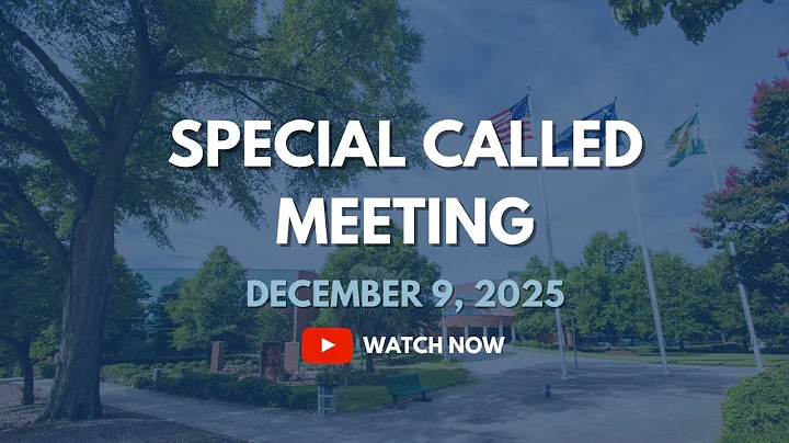 Special Called Meeting - December 9, 2025