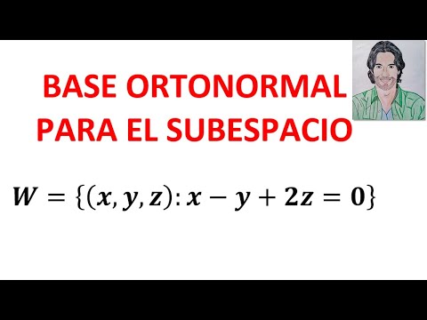 Cómo hallar una BASE ORTOGONAL y una BASE ORTONORMAL usando el Método de Gram Schmidt