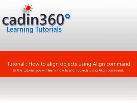 How to align objects using AutoCAD Align command