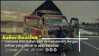 Story Wa Truk Kata Kata Bijak Versi Lagu DJ Jika Dia Bisa Membuatmu Bahagia || Storyes Truk 54