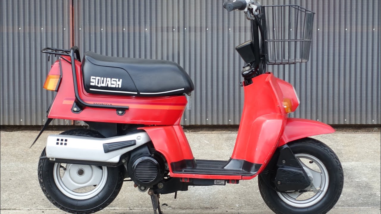 ホンダ スカッシュ AB12 デラックス 12V セル付き 昭和原付 スクーター