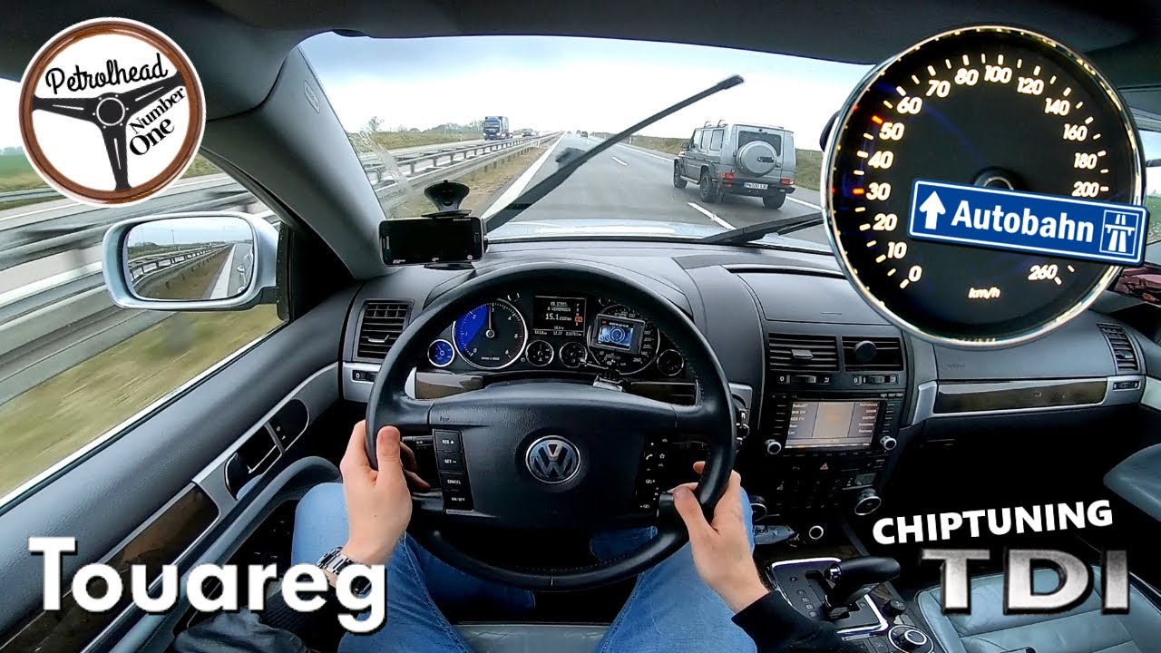 2005 VW Touareg 3.0 TDI (263 KM) | V-MAX. Próba autostradowa. RACEBOX 0-100 km/h.
