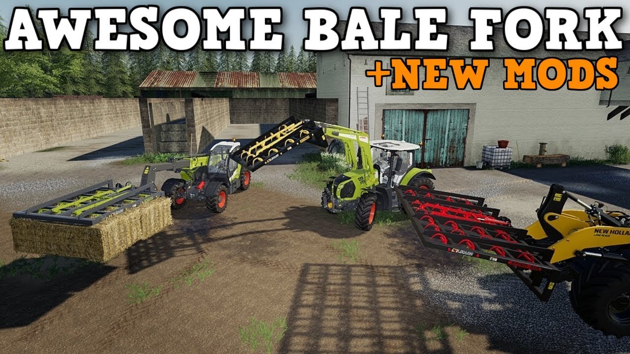 NEW MODS OUT NOW | BEST BALE FORK, ATTACHER, PLUS UPDATES | Farming Simulator 19