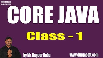 Introduction || Class - 1 || by Mr. Nagoor Babu Sir On 27-12-2018