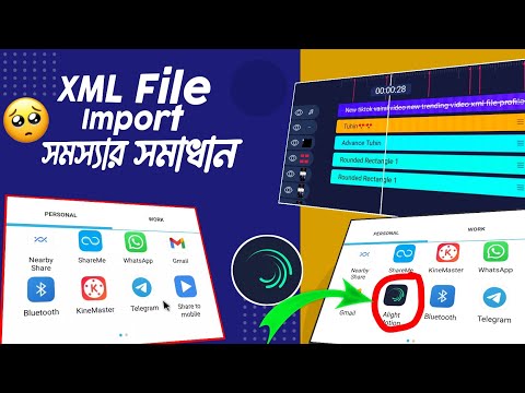 How To Import XML File in Alight Motion | Alight Motion XML Pester Import Problem Solved