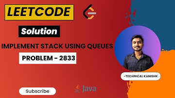 Leetcode Solution 225 || Implement Stack Using Queues || Java