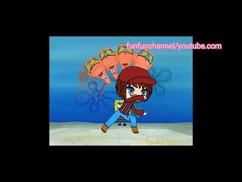 beating up patrick super mario gacha life