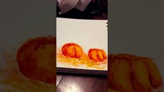 ｐｕｍｐｋｉｎ #pumpkin #watercolor #art #transition #sketchbook #holloween #fall #autumn #sketch #viral #A