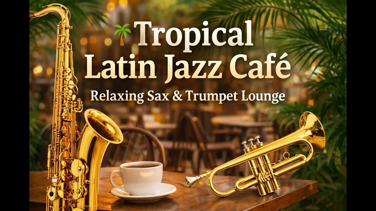 Tropical Latin Jazz Café – Relaxing Sax & Trumpet Lounge
