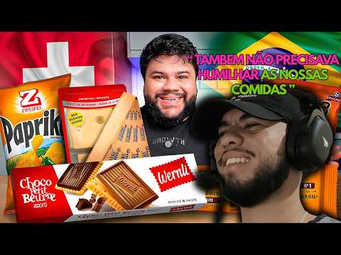 Reagindo: Comidas do Brasil vs comidas da Suíça! Quem tem as melhores comidas?