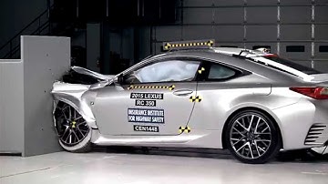 IIHS - 2015 Lexus RC - small overlap crash test / GOOD EVALUATION