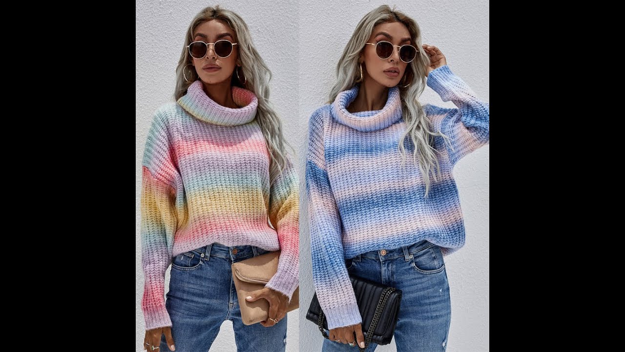 Wilma Rainbow Knitted Sweater