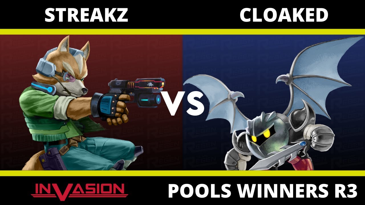 Invasion: Pools Winners R3 - RSN|Streakz (Fox) Vs Cloaked (Meta Knight ...