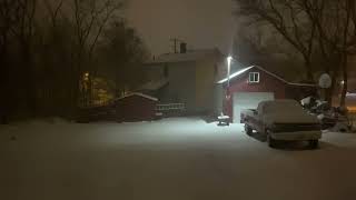 New Year’s Eve Snow squall in Youngstown Timelapse and radar