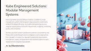 Kube Engineered Solutions - Modular Management Systems