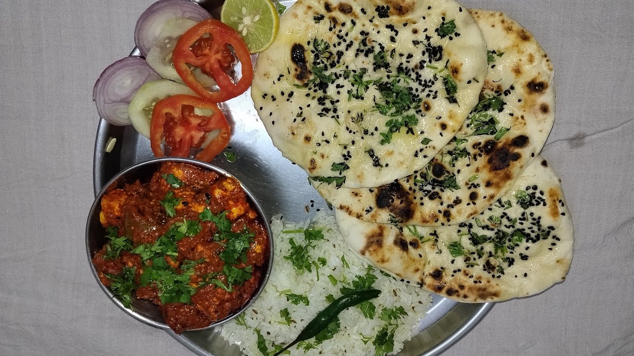 RESTAURANT STYLE PANEER TIKKA WITH BUTTER NAAN | EASY HOMEMADE RECIPE KOKAN KITCHEN HOMEMADE FOOD |