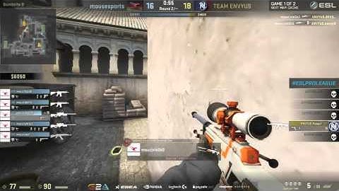 CS:GO - NiKo Insane ACE vs Team EnVyUS @ ESL Pro League