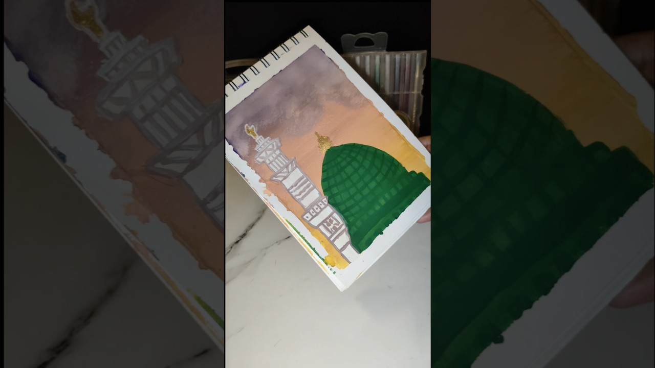 Madina Sharif painting|Very Easy|#erum_aestheticzone #painting#abstract #trendingshorts #viralshort