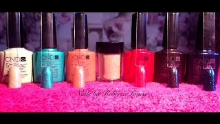 Lecente Rhubarb Glitter Cnd Shellac Combinations Tutorial