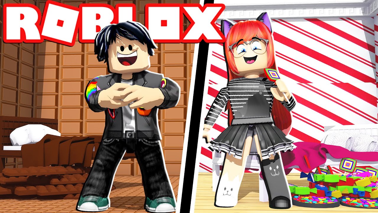 Casa De Chocolate Vs Casa Piruleta En Bloxburg De Roblox - casa de chocolate vs casa piruleta en bloxburg de roblox