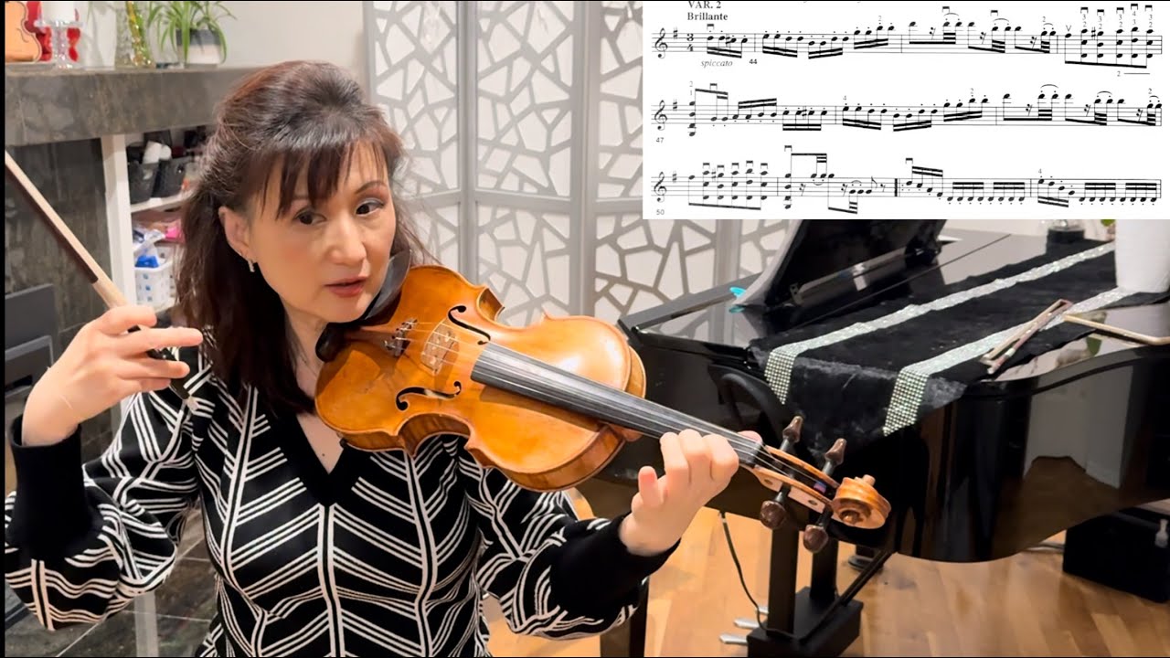 Tutorial on 5th Air Varie by Dancla: Tips on Chords, Left Hand Pizzicato + Bowing,  clean technique🎻