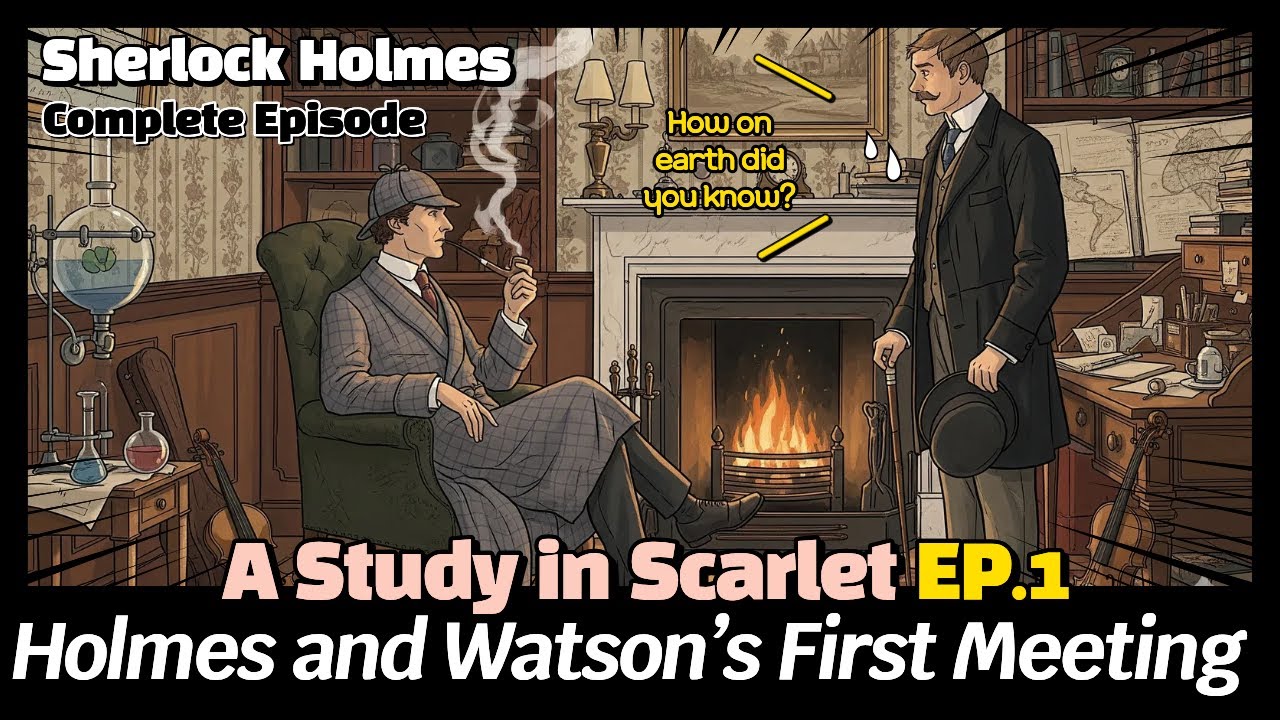 Sherlock Holmes Mystery | A Study in Scarlet Ep.1 - First Meeting [Complete Story]