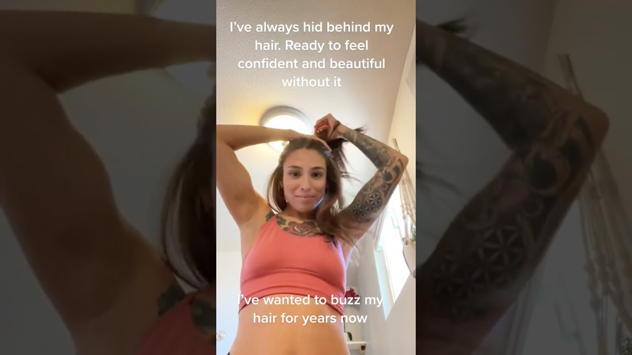 Self Headshave Very Long Hair At Home