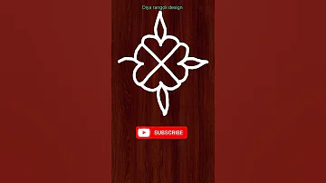 Simple Beginners Kolam 3 3 Diya Rangoli Design Shorts 