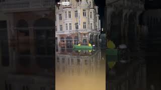 Brazil floods: Military patrol empty and eerie steets of Porto Alegre after major flooding