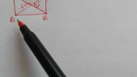 [Class 8] Construction of rectangle with 2 given diagonals