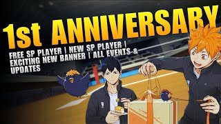 Everything Coming in the 1st Anniversary Update! Events, Rewards, New SP Players - HAIKYU!! FLY HIGH screenshot 1