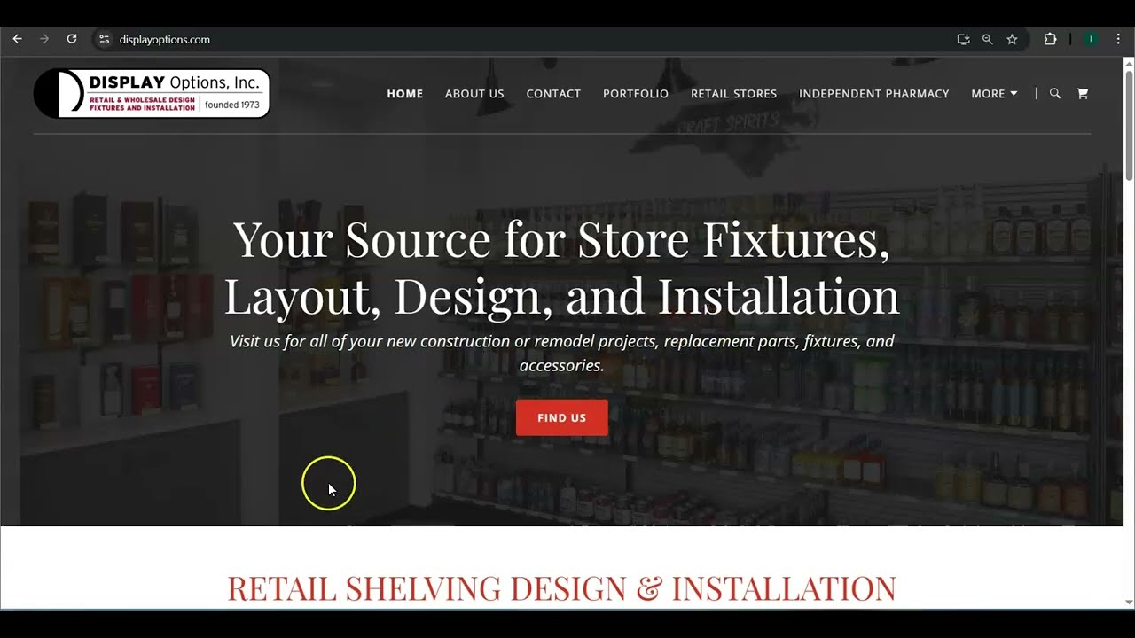 Website Analysis Video for Display Options